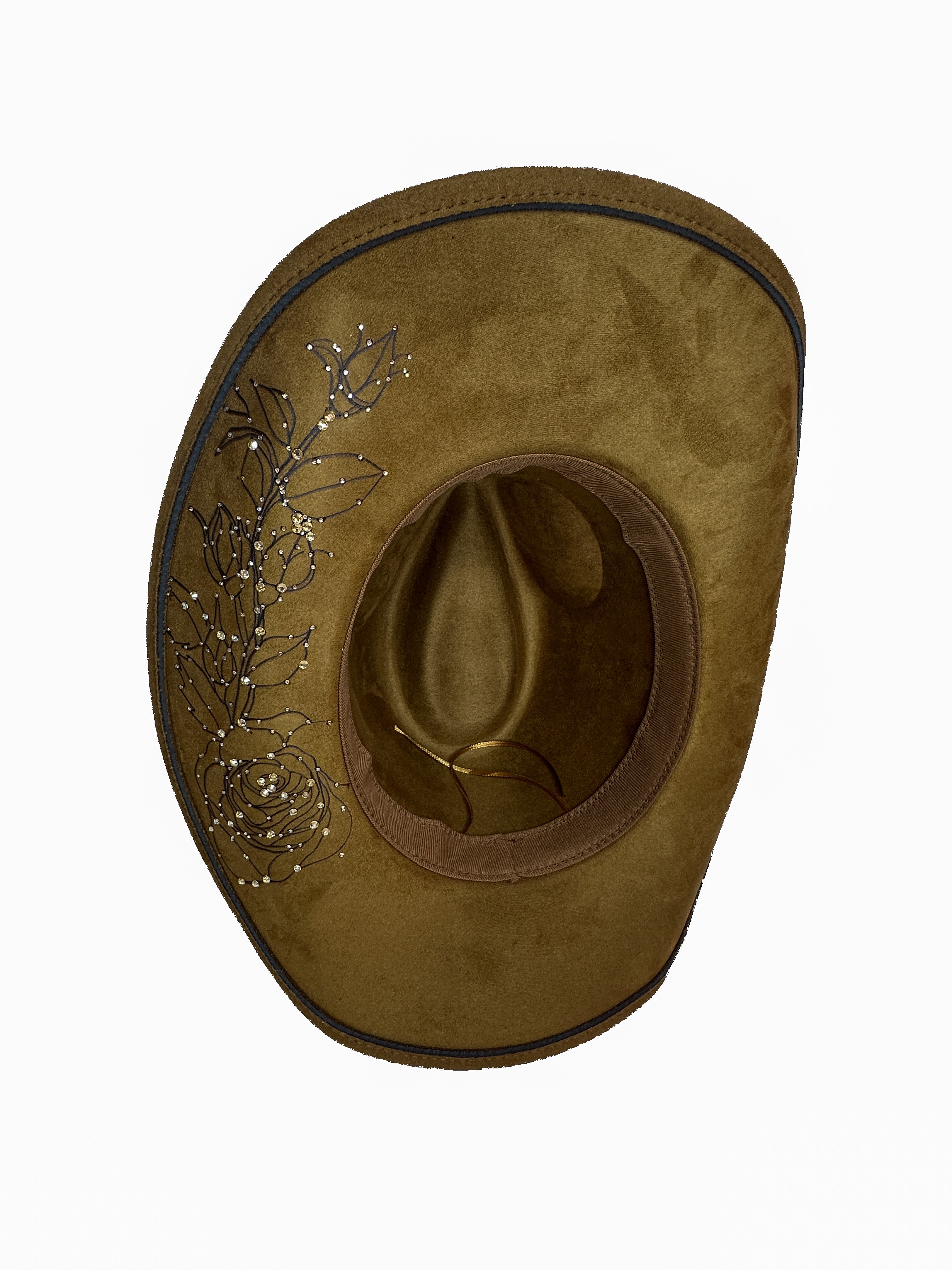 Rose & Vine Rhinestone Cowboy Hat